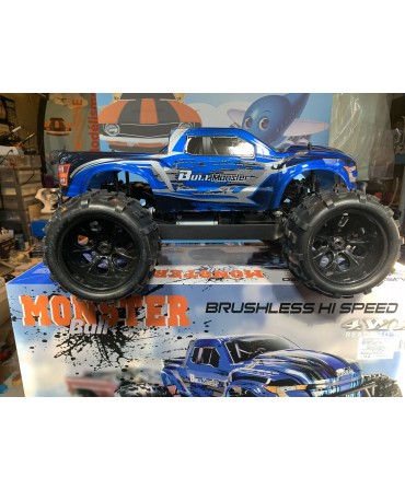Monster BLACKBULL BULL BRUSHLESS 1/8 4WD 2,4Ghz RTR BLEU