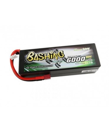 GENS ACE Bashing batterie LiPo 3S 11,1V 6000mAh 50C HARD CASE pour voiture GE3-6000-3D