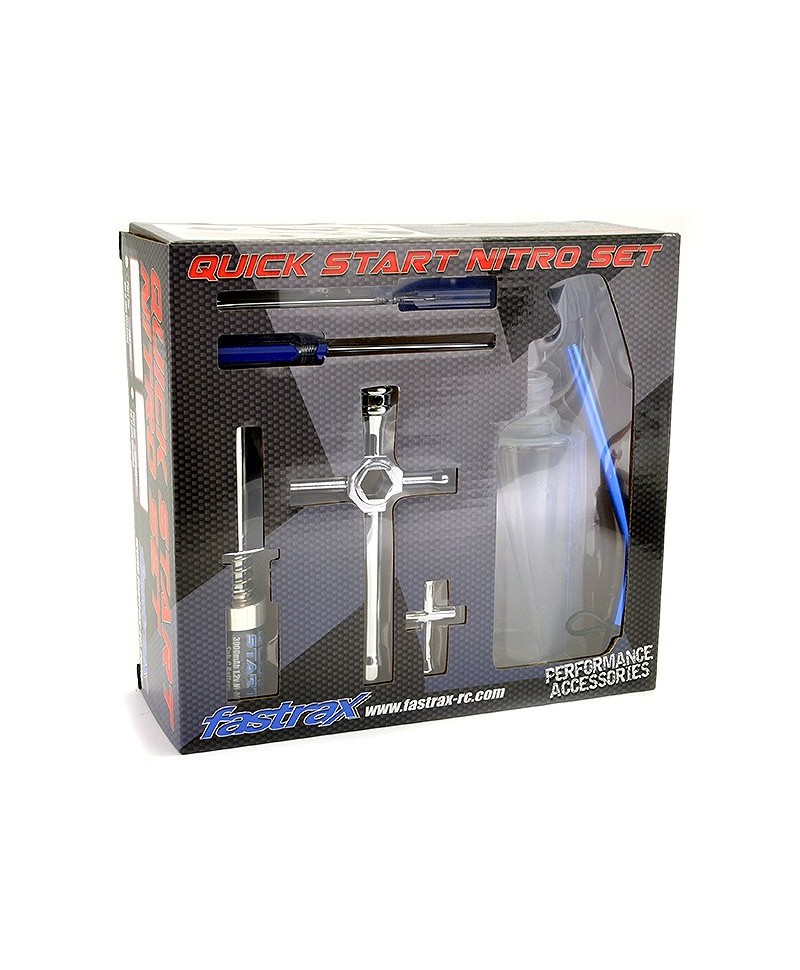 Kit Démarrage RC Nitro – Allume-cigare, Tournevis, Clés, Graisseur | Pour Voitures HSP Et RedCat 1/8 1/10