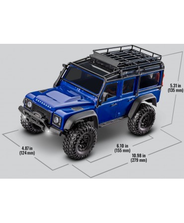 TRAXXAS TRX-4M LAND ROVER DEFENDER BLEU 1/18 RTR 97054-1-BLUE