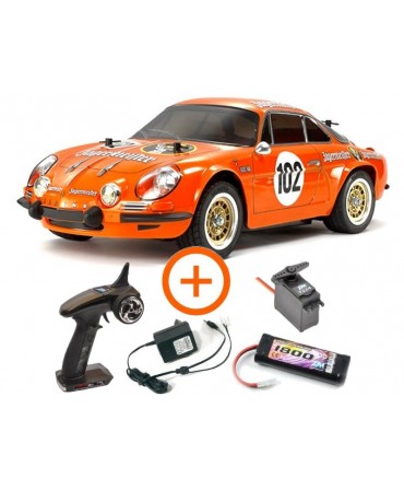 TAMIYA LOT COMPLET RENAULT ALPINE A110 Jagermeister M06 1/12 2WD A CONSTRUIRE 58708L