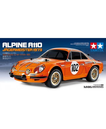 TAMIYA LOT COMPLET RENAULT ALPINE A110 Jaegermeister M06 1/12 2WD A CONSTRUIRE 58708L