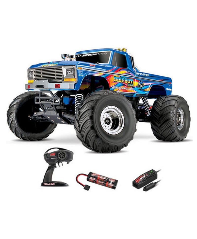 BIGFOOT NO.1 MONSTER 1/10 2WD 2,4Ghz RTR BRUSHED + LED TRAXXAS 36034-61-R5