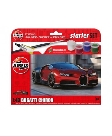 AIRFIX Coffret de démarrage Bugatti Chiron 1/43 A55005