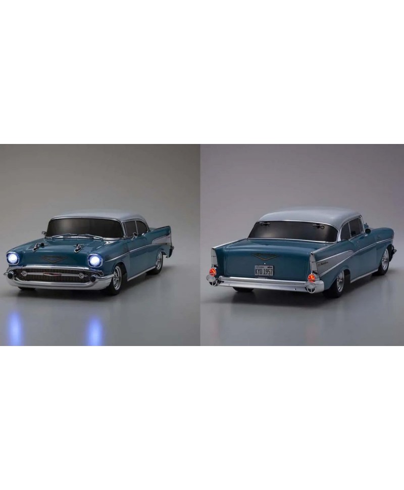 Kyosho Fazer Mk2 1957 Chevy Bel Air Coupe Turchese – Auto RC Elettrica Pronta All'Uso
