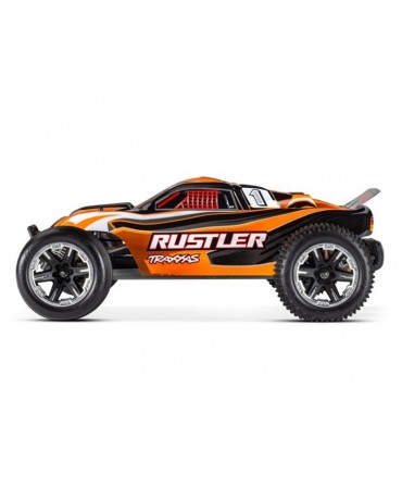 RUSTLER 1/10 2WD 2,4Ghz RTR BRUSHED ID + LED TRAXXAS 37054-61-ORNG