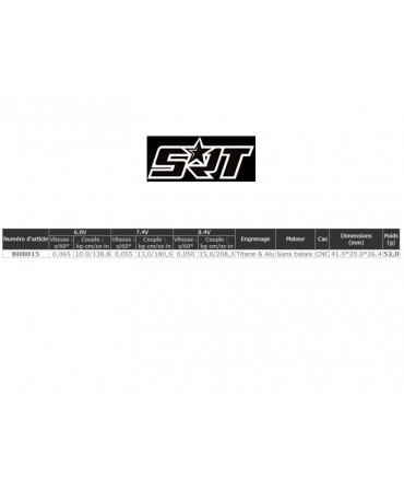 Servo SRT BH8015 pour XRAY X4F 13,0KG Brushless Low Profil BH8015
