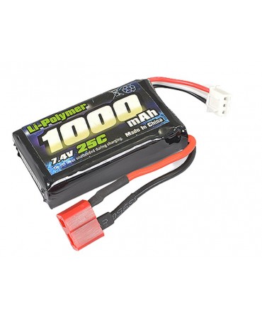 Batterie LiPo 2S 7,4V 1000mAh 25C FTX9791