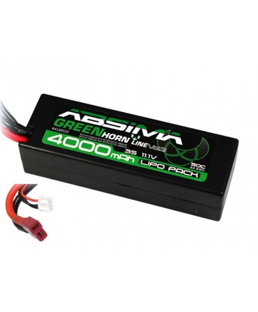 Batterie LiPo 3S 11,1V 4000mAh 50C HARD CASE ABSIMA pour voiture