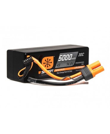SPEKTRUM batterie Smart LiPo 4S 14,8V 5000mAh 30C HARD CASE pour voiture SPMX50004S30H5