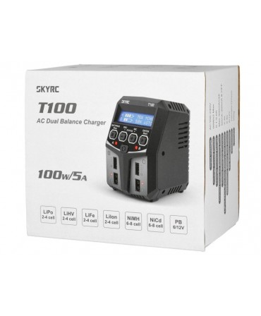 Chargeur SkyRC T100 DUO 2 X 50W AC SK100162