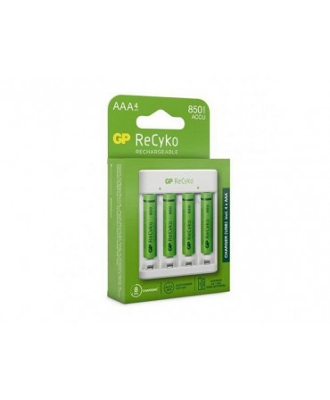 Pack 4 ACCUS AAA 1,25V 850mAh NiMH + CHARGEUR