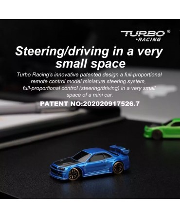 TURBO RACING MICRO DRIFT 1/76 VERT 2,4Ghz RTR TB-C64-GR