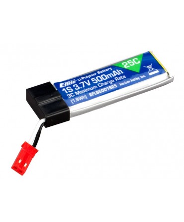 E-flite batterie LiPo 1S 3,7V 500mAh 25C EFLB5001S25