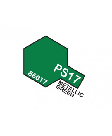 Bombe de peinture vert métallisé TAMIYA PS17