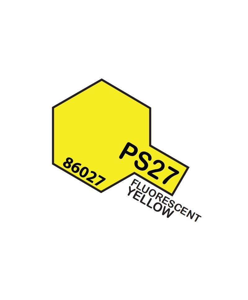 Bombe de peinture jaune fluo TAMIYA PS27