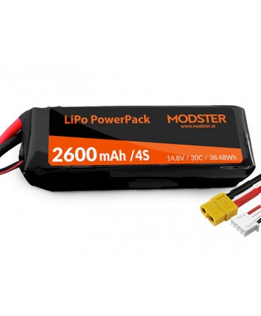 Batterie LiPo 4S 14,8V 2600mAh 30C PowerPack MD10177