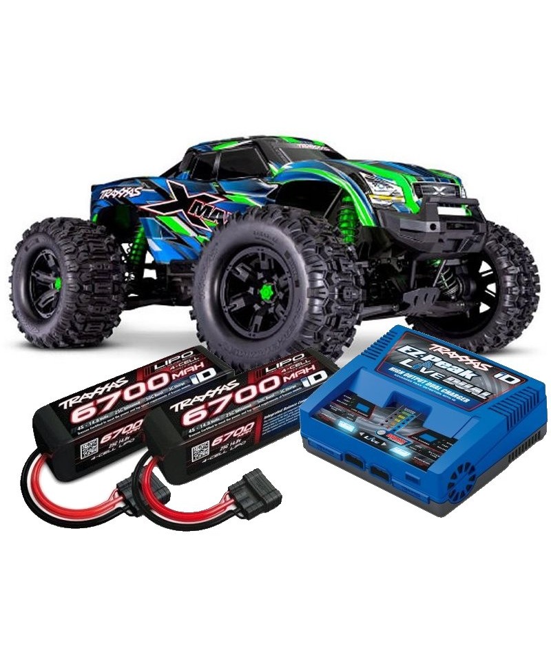 Pack Performance X-MAXX BELTED 8S VERT 1/5 4WD BRUSHLESS WIRELESS ID TSM TRAXXAS 77096-4-GRN