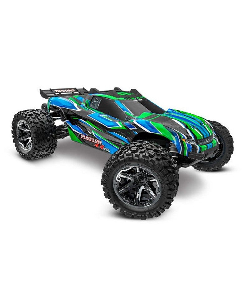 RUSTLER HD 1/10 4WD 2,4Ghz RTR VXL BRUSHLESS ID TSM TRAXXAS 67376-4-GRN