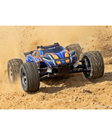 RUSTLER HD ORANGE 4WD VXL, VITESSE 95KM/H (COMBO MODELISME SHOP) - TRAXXAS TRX67376-4-ORNG-2970G-3S