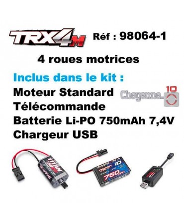 TRAXXAS TRX-4MT CHEVROLET K10 CHEYENNE ROUGE 1/18 RTR 98064-1-RED