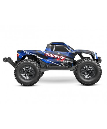 STAMPEDE HD BLEU 4WD VXL, VITESSE 95KM/H (COMBO MODELISME SHOP) - TRAXXAS TRX90376-4-BLUE-2970G-3S