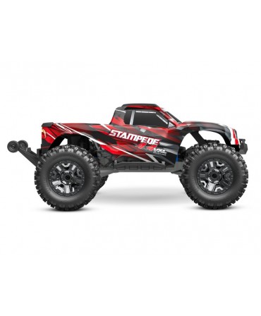 STAMPEDE HD ROUGE 4WD VXL, VITESSE 95KM/H (COMBO MODELISME SHOP) - TRAXXAS TRX90376-4-RED-2970G-3S