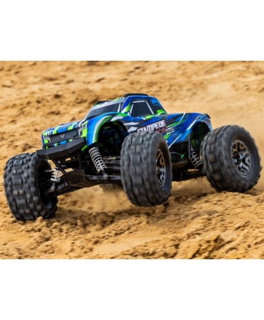 STAMPEDE HD VERT 4WD VXL, VITESSE 95KM/H (COMBO MODELISME SHOP) - TRAXXAS TRX90376-4-GRN-2970G-3S