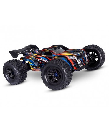 Pack TRAXXAS SLEDGE BELTED BLEU + CHARGEUR + 2 BATTERIES 3S 5000 mAh 95096-4-BLUE