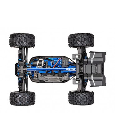 Pack TRAXXAS SLEDGE BELTED BLEU + CHARGEUR + 2 BATTERIES 3S 5000 mAh 95096-4-BLUE