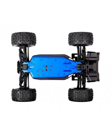 Pack TRAXXAS SLEDGE BELTED BLEU + CHARGEUR + 2 BATTERIES 3S 5000 mAh 95096-4-BLUE