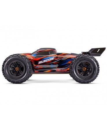 Pack TRAXXAS SLEDGE BELTED ORANGE + CHARGEUR + 2 BATTERIES 3S 5000 mAh 95096-4-ORNG