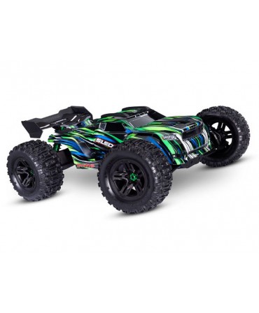 Pack TRAXXAS SLEDGE BELTED VERT + CHARGEUR + 2 BATTERIES 3S 5000 mAh 95096-4-GRN