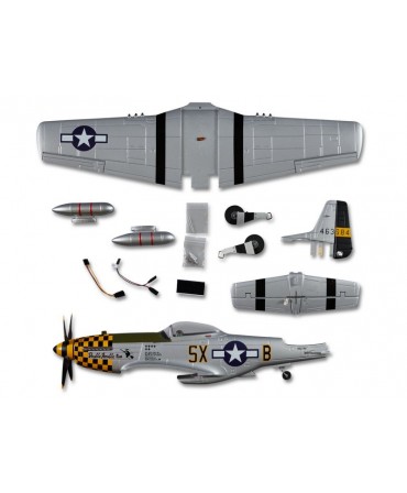 P-51D MUSTANG 750MM PNP JAUNE DB003PG