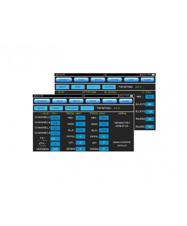 Radiocommande RadioLink T8FB 8 voies 2,4Ghz Bluetooth MODE1 RADT8FBBT-M1