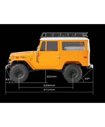 CRAWLER FMS TOYOTA LAND CRUISER FJ40 RS JAUNE 1/10 4WD 2,4Ghz RTR FMS11035RSYL