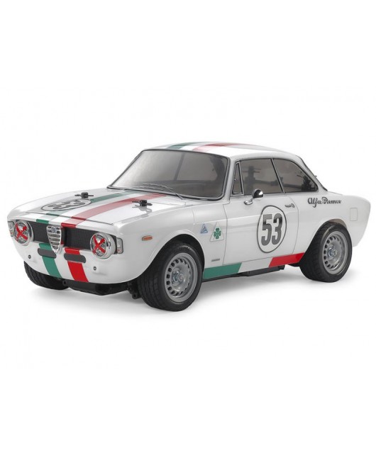 TAMIYA 47501 Alfa Romeo Giulia 1/10 – Kit RC Châssis MB-01 – Carrosserie Pré-peinte – Moteur 540 – Modélisme Collection – Cadeau Bricolage