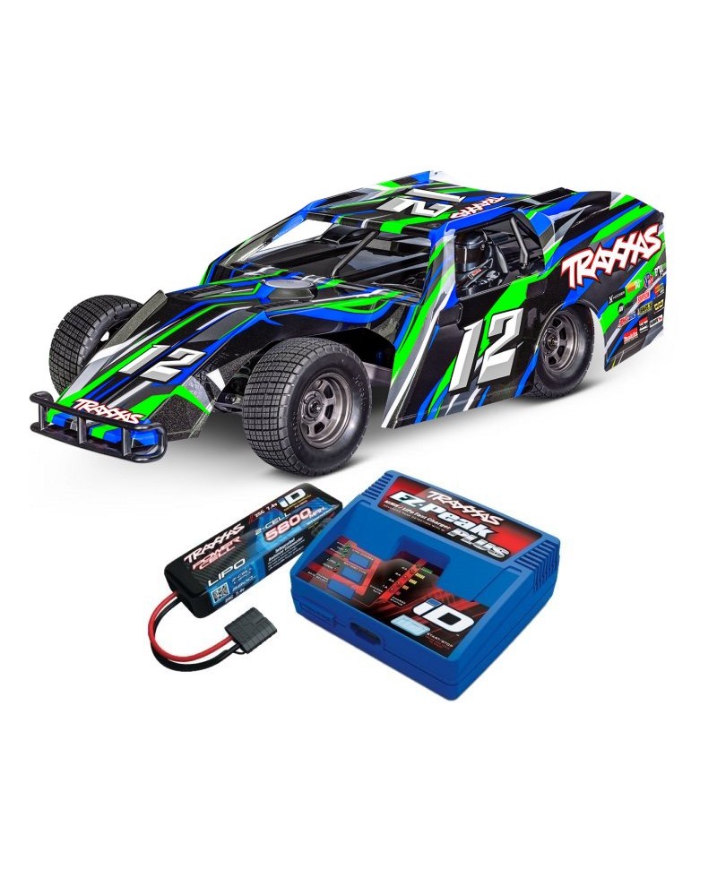 Pack TRAXXAS MUDBOSS SLASH VERT + CHARGEUR + 1 BATTERIE 2S 5800 mAh 104354-74-GRN