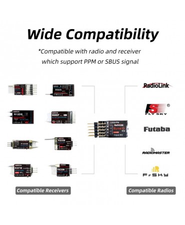 Stabilisateur de vol RadioLink Byme-D Aile Delta