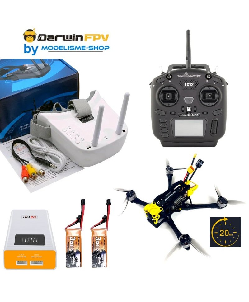 DarwinFPV FoldApe4 4 pouces Folding Long Range FPV Analog ERLS RTF