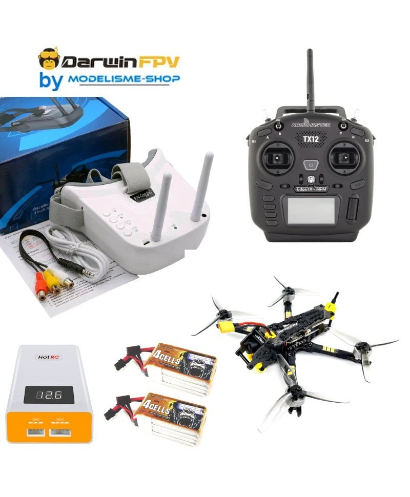 DarwinFPV BabyApe II 3,5 pouces Freestyle FPV Analog ERLS RTF