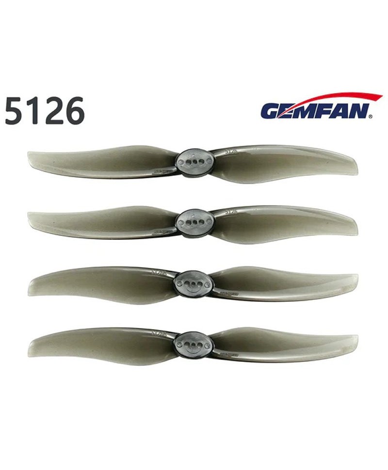 HEEWING Pack 4 hélices GEMFAN 5126 2CW 2CCW pour T1 Ranger VTOL