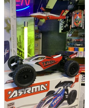 ARRMA TYPHON GROM MEGA 380 1/16 4WD ROUGE ARA2106T2