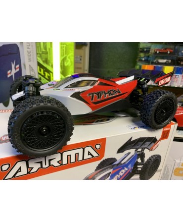 ARRMA TYPHON GROM MEGA 380 1/18 4WD ROUGE ARA2106T2