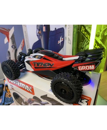 ARRMA TYPHON GROM MEGA 380 1/18 4WD ROUGE ARA2106T2