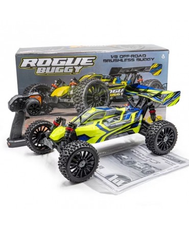 COMBO HOBBYTECH ROGUE Buggy JAUNE RTR (LIPO 2S + CHARGEUR) 1.ROGB.YE.RTR-PACK