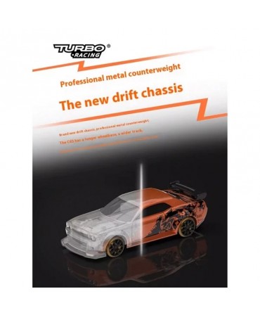 TURBO RACING MICRO DRIFT MUSCLE CAR LIMITED EDITION 1/76 RTR TB-C65L