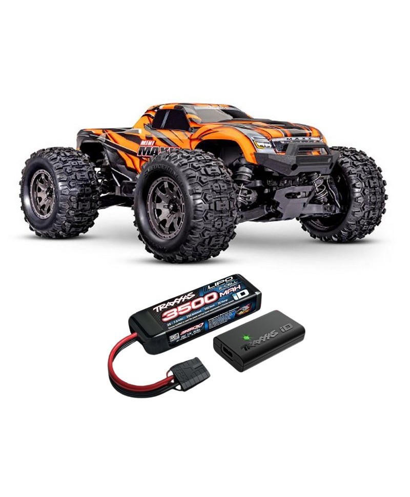 MINI MAXX 1/16 4WD 2,4Ghz RTR BRUSHLESS BL-2S TRAXXAS USB-C 107154-1-ORNG MINI MAXX 1/16 4WD 2,4Ghz RTR BRUSHLESS BL-2S TRAXXAS USB-C 107154-1-ORNG