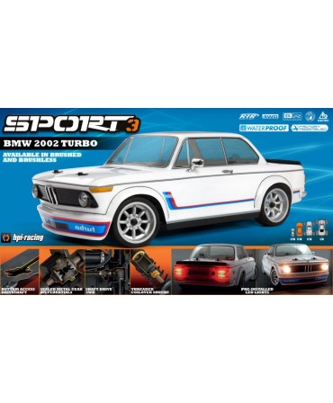 SPORT 3 FLUX BMW 2002 TURBO BRUSHLESS RTR 160938