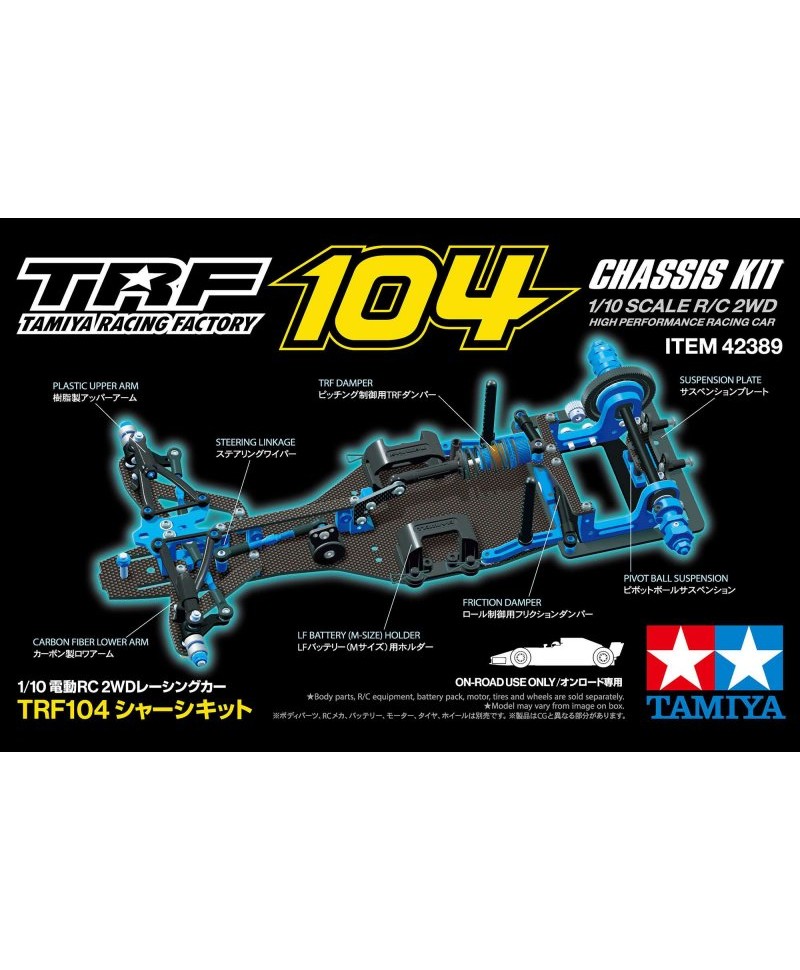 Kit Tamiya TRF104 F1 1:10 Scala Radiocomandato Elettrico – Modellismo Da Assemblare - Foto 3